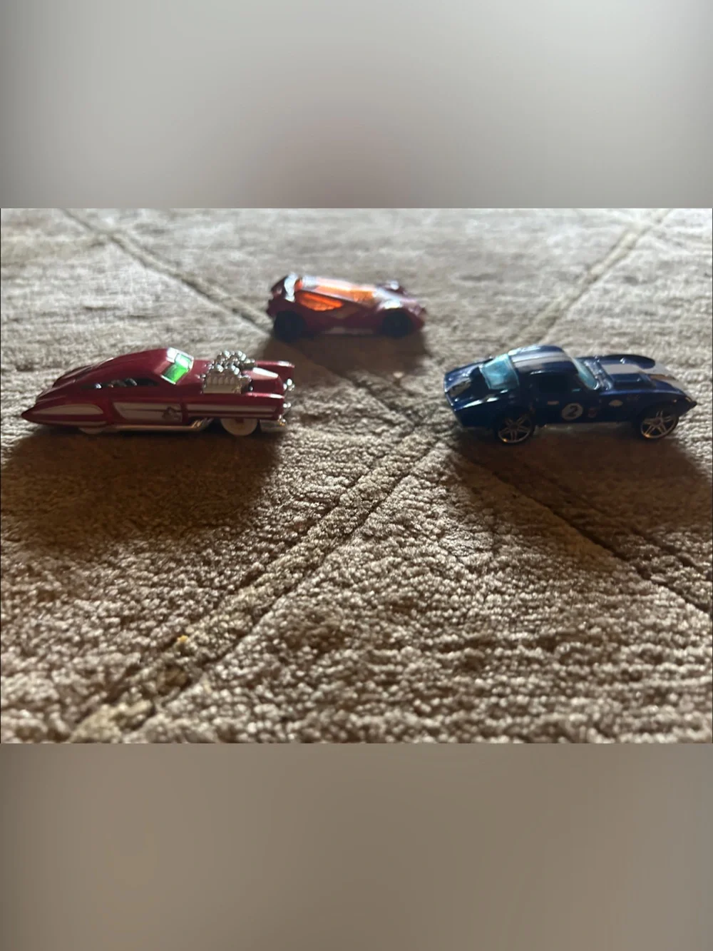 Hot Wheels-Style Kids Toy Car Set - Blue, Green, Red, Yellow & Silver Vehicles